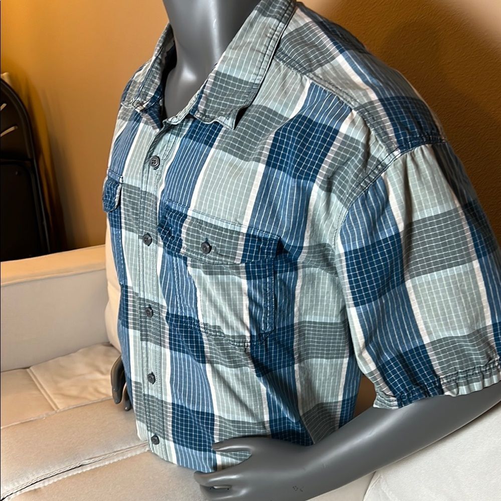 Great Northwest Clothing Company Men’s Blue Casual Button Down Shirt Size 3XLT - Picture 4 of 6